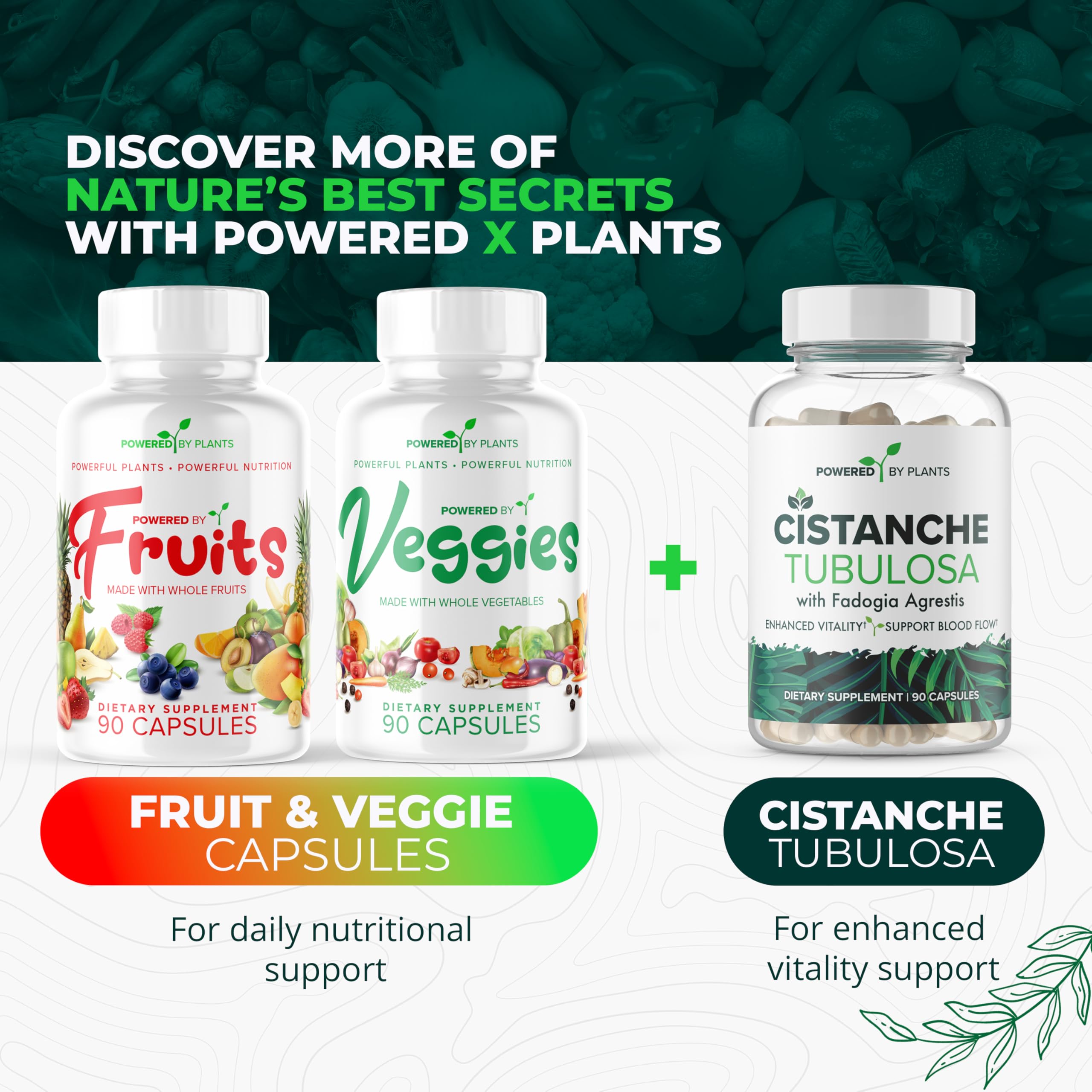 POWERED X PLANTS utilisation quotidienne facile à intégrer dans votre routine.