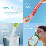PowerH2O+ arôme raisin, saveur fruitée sans calories ajoutées.