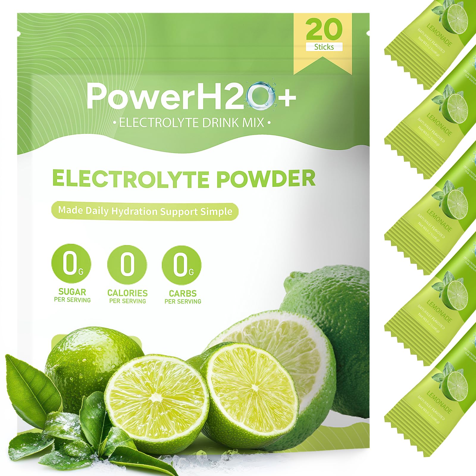 PowerH2O+ sachet citronnade, hydratation rapide pendant l'entraînement