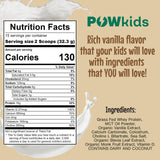 POWkids emballage vanille attractif pour repas rapide