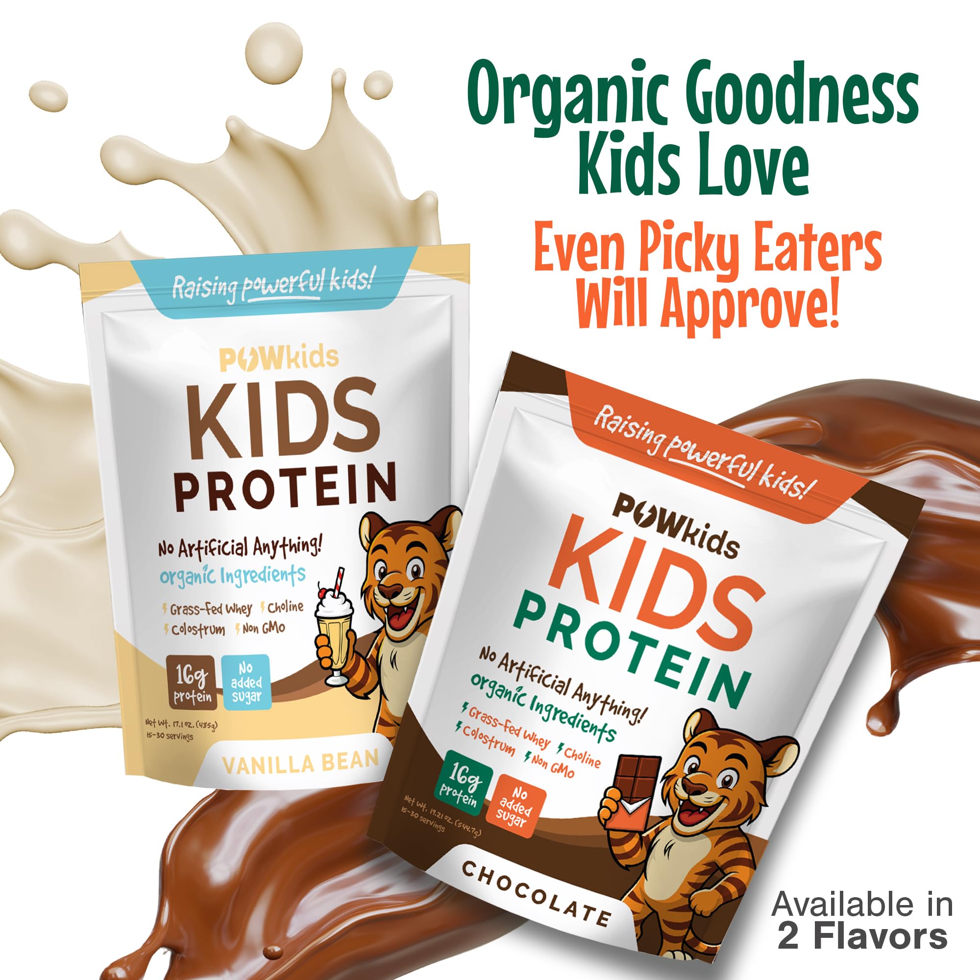 POWkids 16 grammes protéines enfant, énergie pour la journée