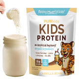 POWkids poudre proteine vanille pour enfant en bouteille, shake savoureux