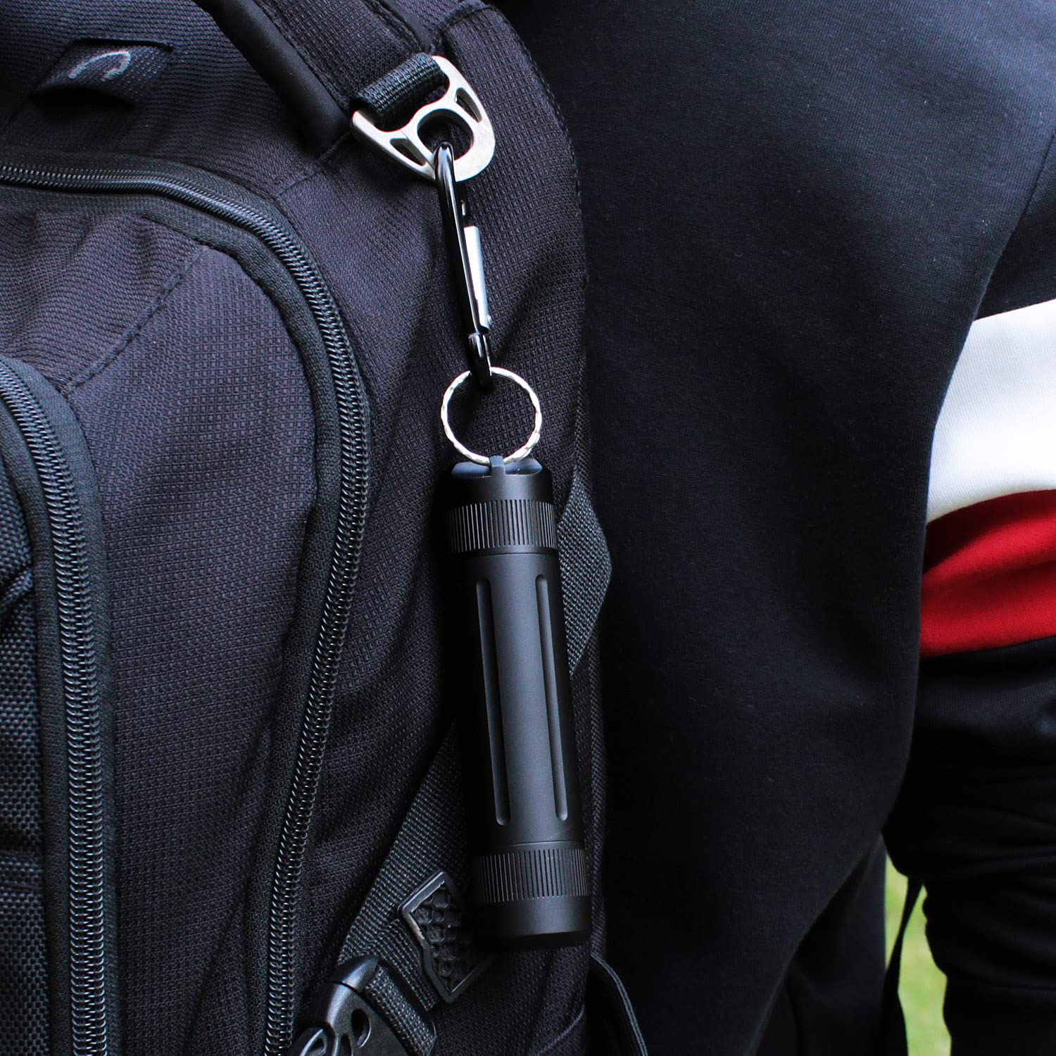 PPFISH EDC boîtier alu étanche avec anneau porte-clé — stockage en déplacement.