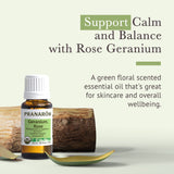 Pranarom huile essentielle Géranium Rosat prête pour diffusion douce