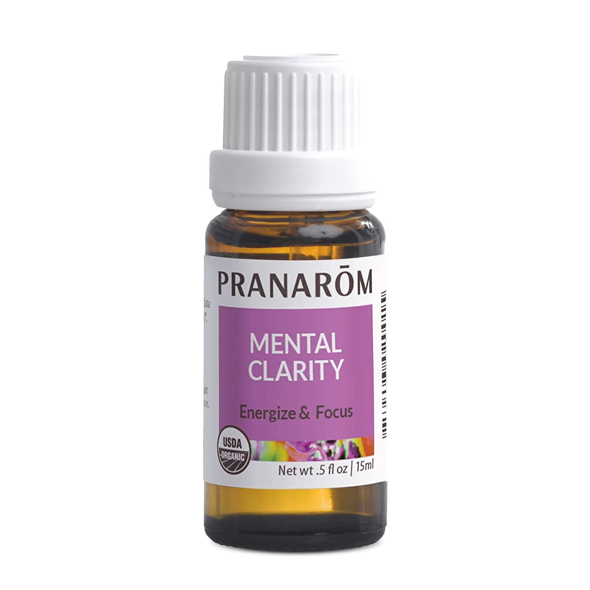 Bouteille Pranarom Mental Clarity 15ml prête pour la concentration.