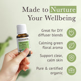 Pranarom huile essentielle Géranium Rosat ajoutée au nettoyant ménager pour parfum naturel