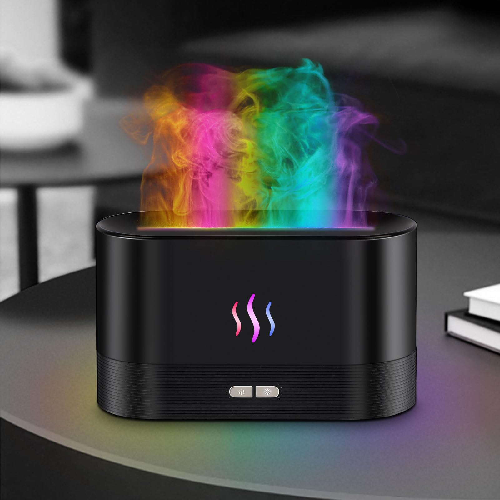 PrawPawtic Flame: diffuseur 180 ml avec LED, ambiance apaisante.