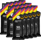 Gels PF30 Precision Hydration dans l’emballage 15 sachets, pratique pour longues sessions.