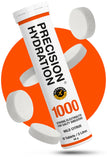 Precision Hydration - tube orange et tablettes électrolytes, réhydratation rapide pendant l'effort.