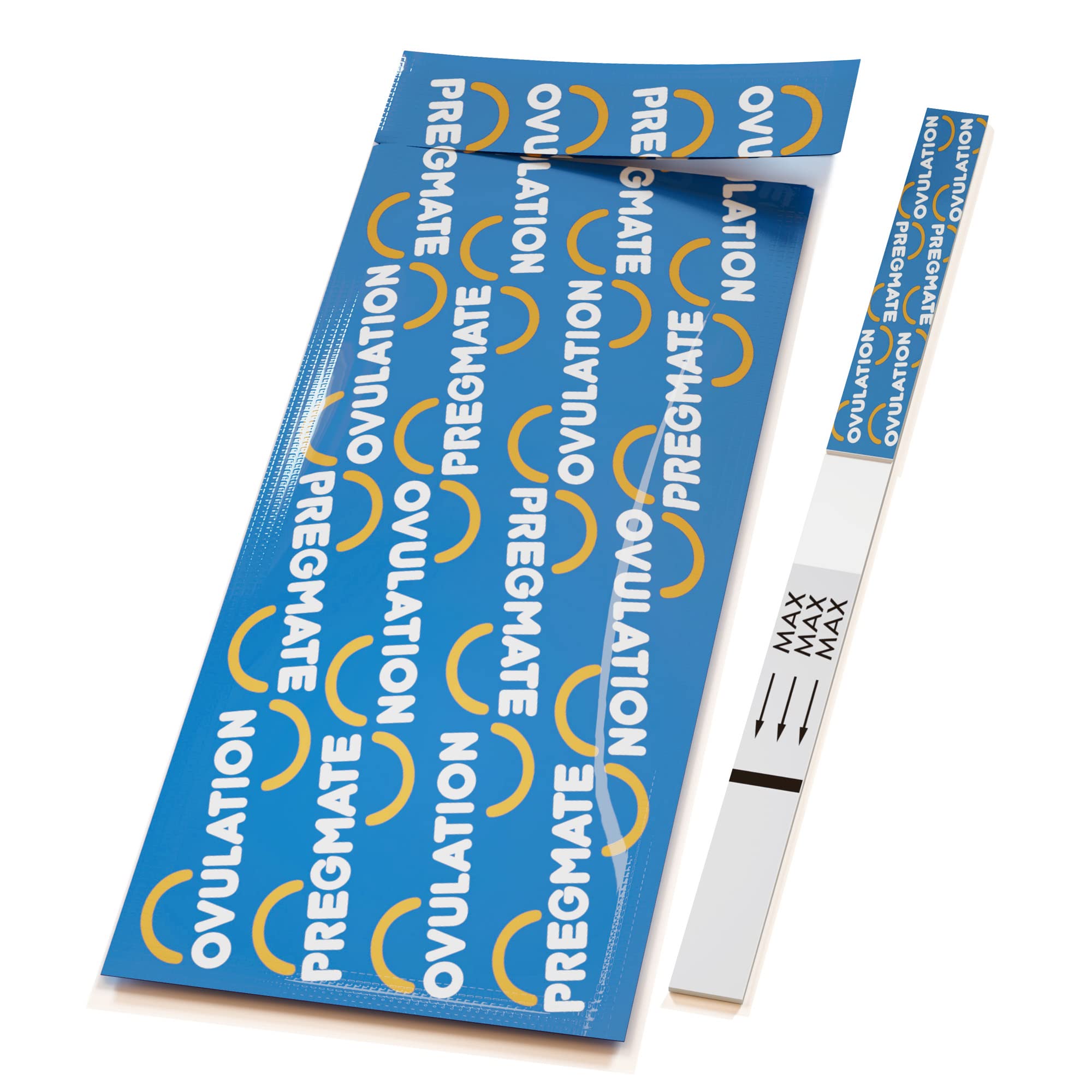 PREGMATE emballage kit ovulation 100 tests prêt à l’emploi.