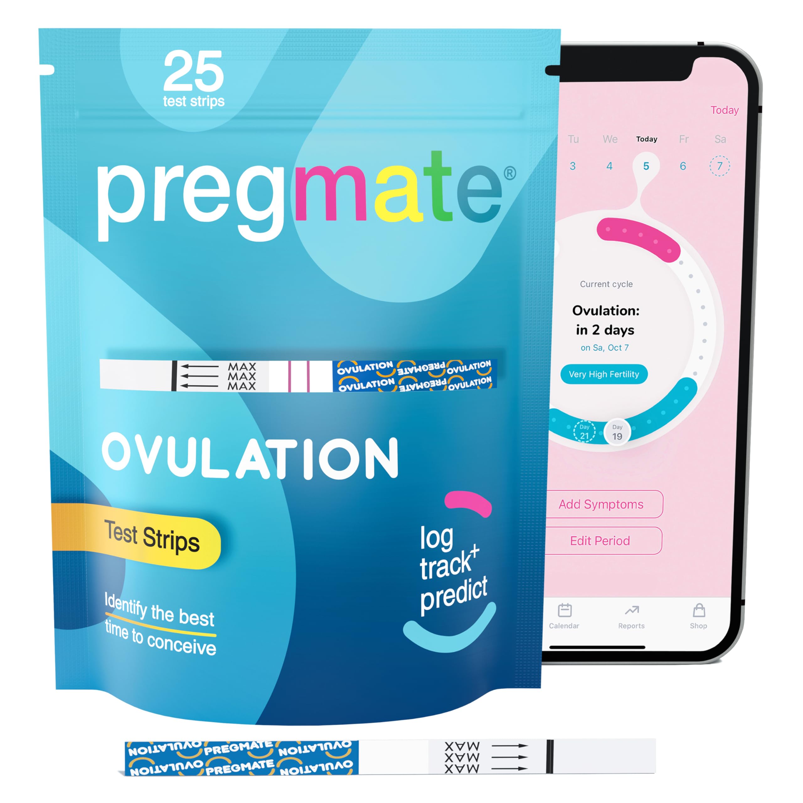 Pregmate indicateur LH, lecture rapide pour planifier.