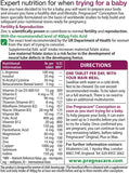 Détail des comprimés et capsules Pregnacare Conception, routine préconceptionnelle équilibrée.