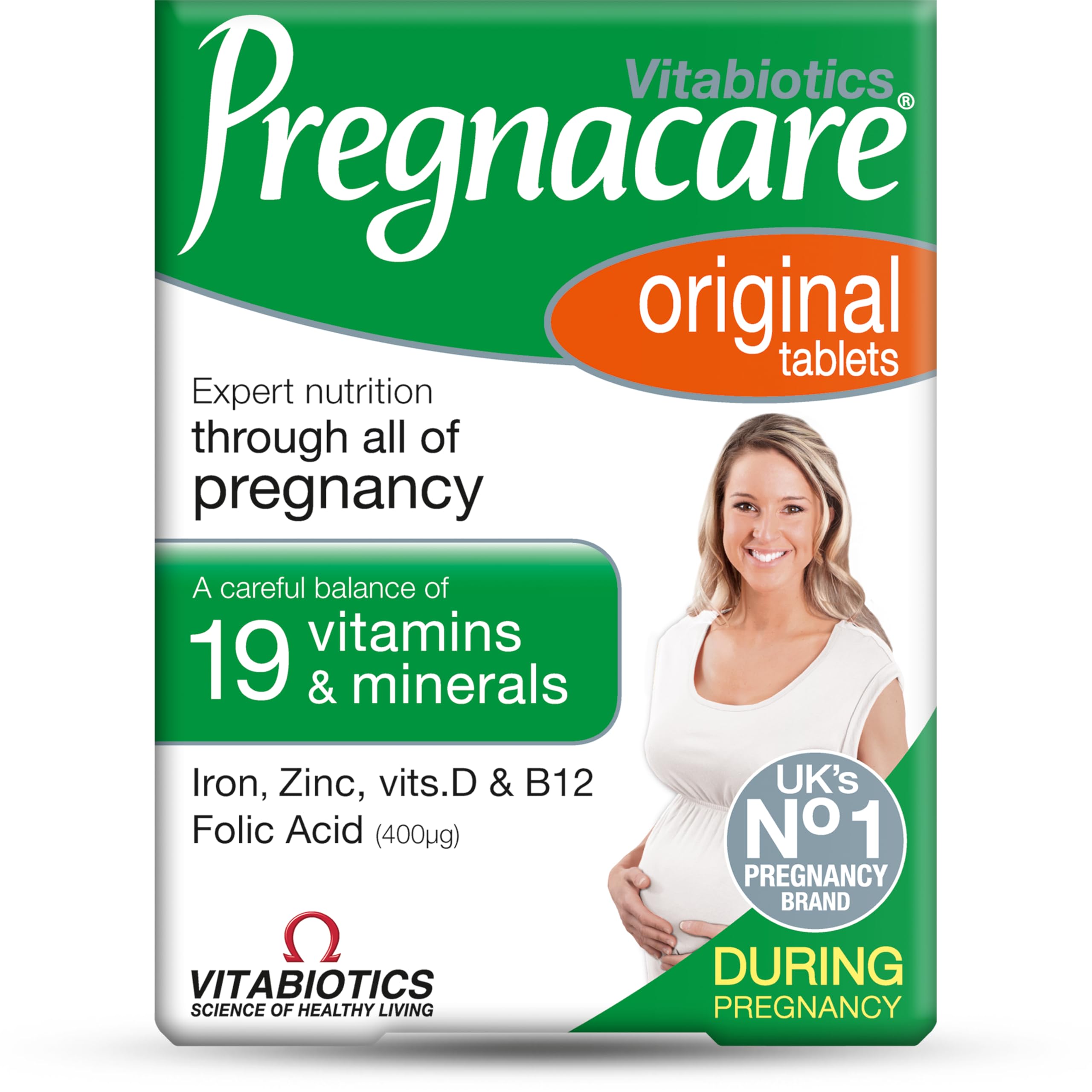 Pregnacare Original Tablettes 90 – bouteille élégante pour le soutien féminin quotidien.