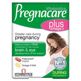 Boîte Pregnacare Plus Omega-3-56 avec comprimés, soutien prénatal.
