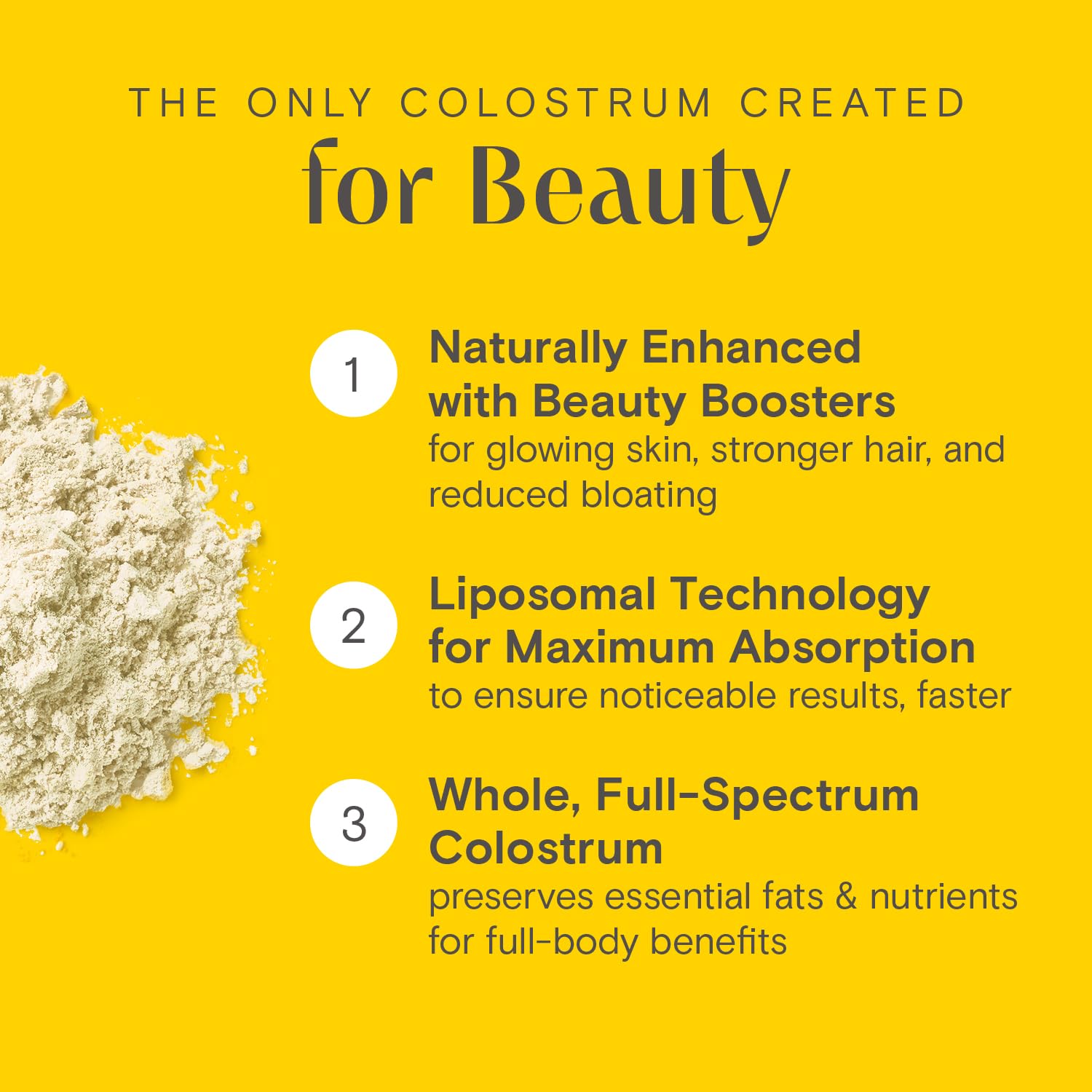 Prelude Colostrum – mélange facile dans smoothies et jus