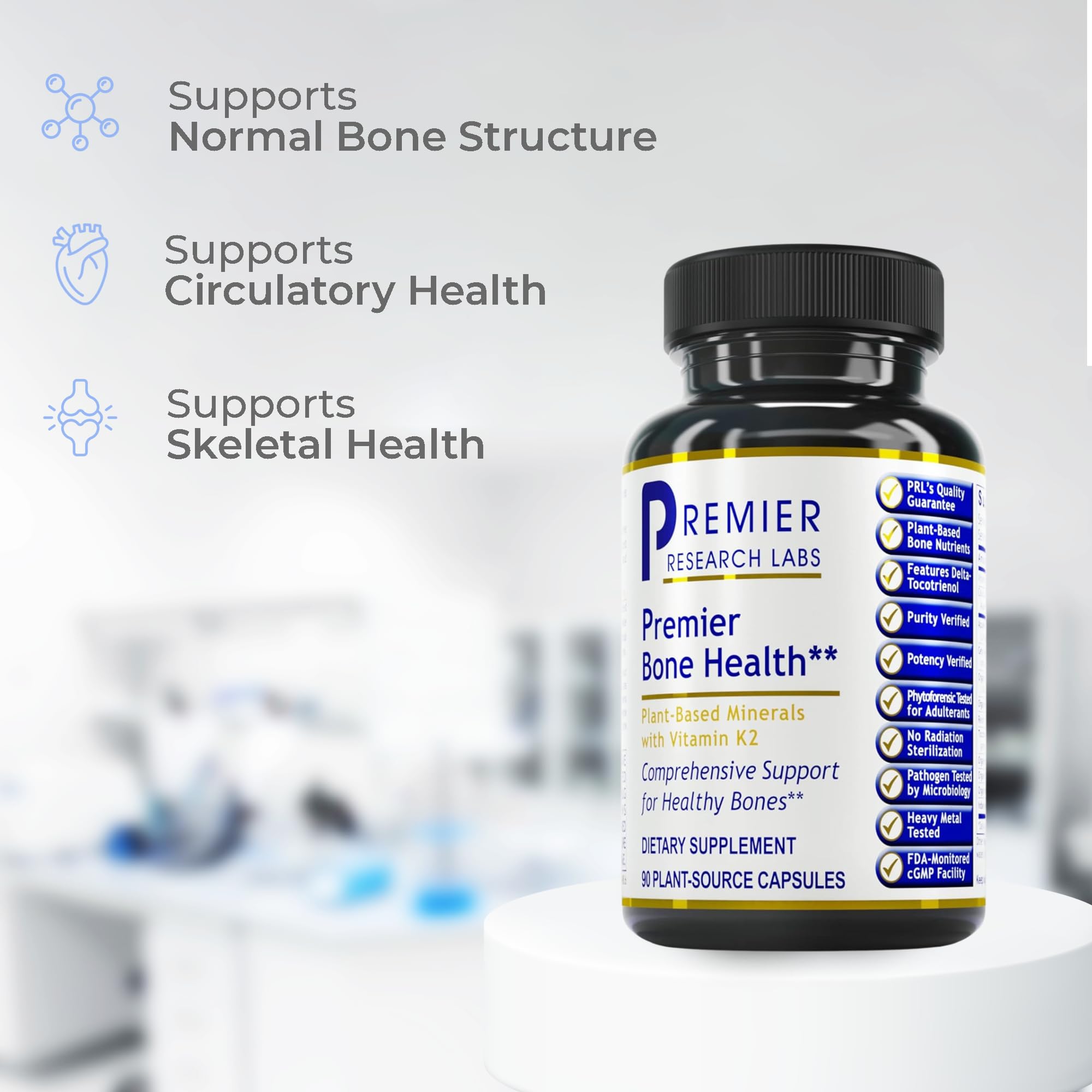 Premier Bone Health – calcium et K2, formule pratique au quotidien.