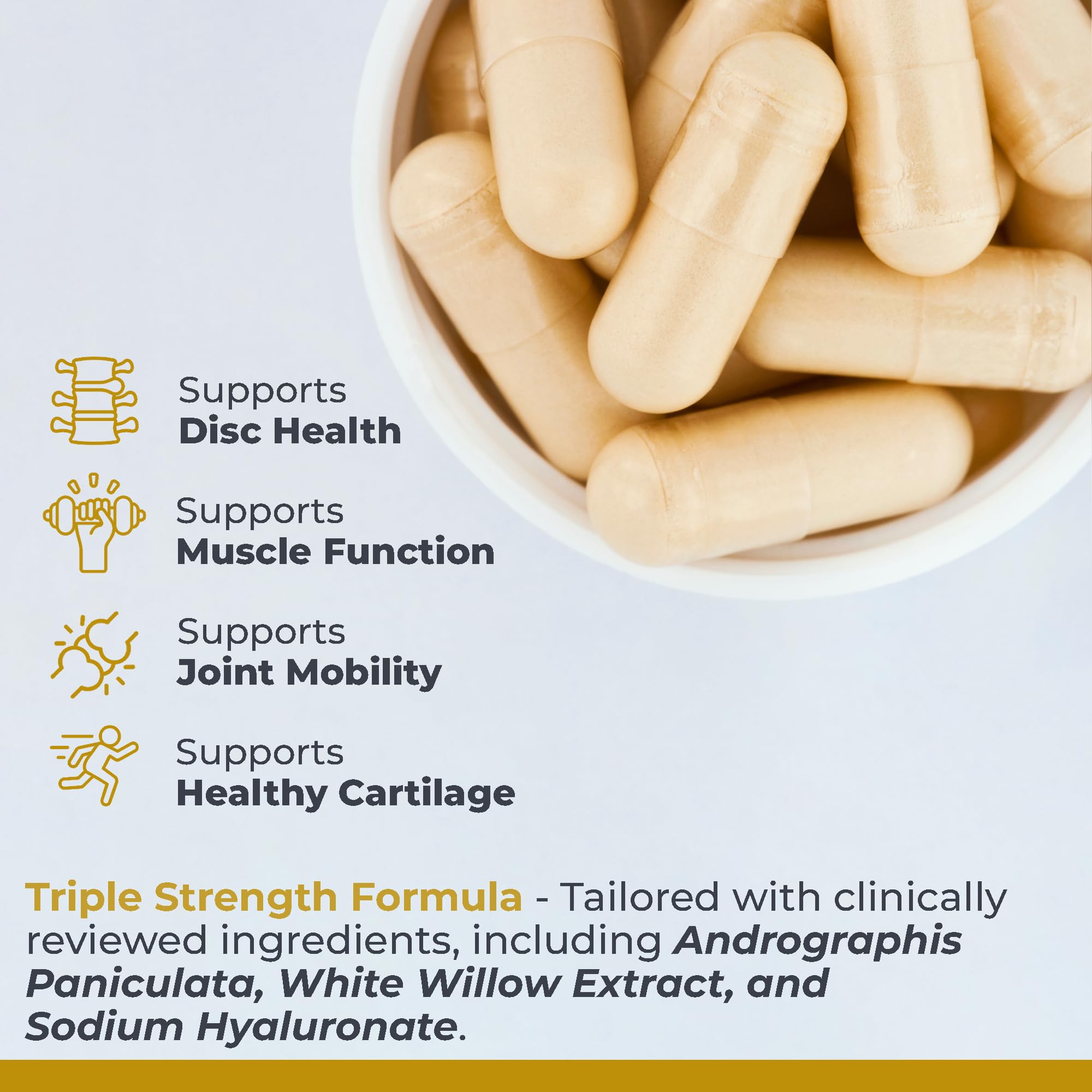 Premier Research Labs capsules affichant la formule triple action.