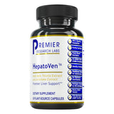HepatoVen de Premier Research Labs – Bouteille de capsules, soutien quotidien du foie et énergie naturelle.