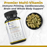 Premier Research Labs Multi-Vitamin : capsules véganes faciles à avaler, intégration quotidienne.
