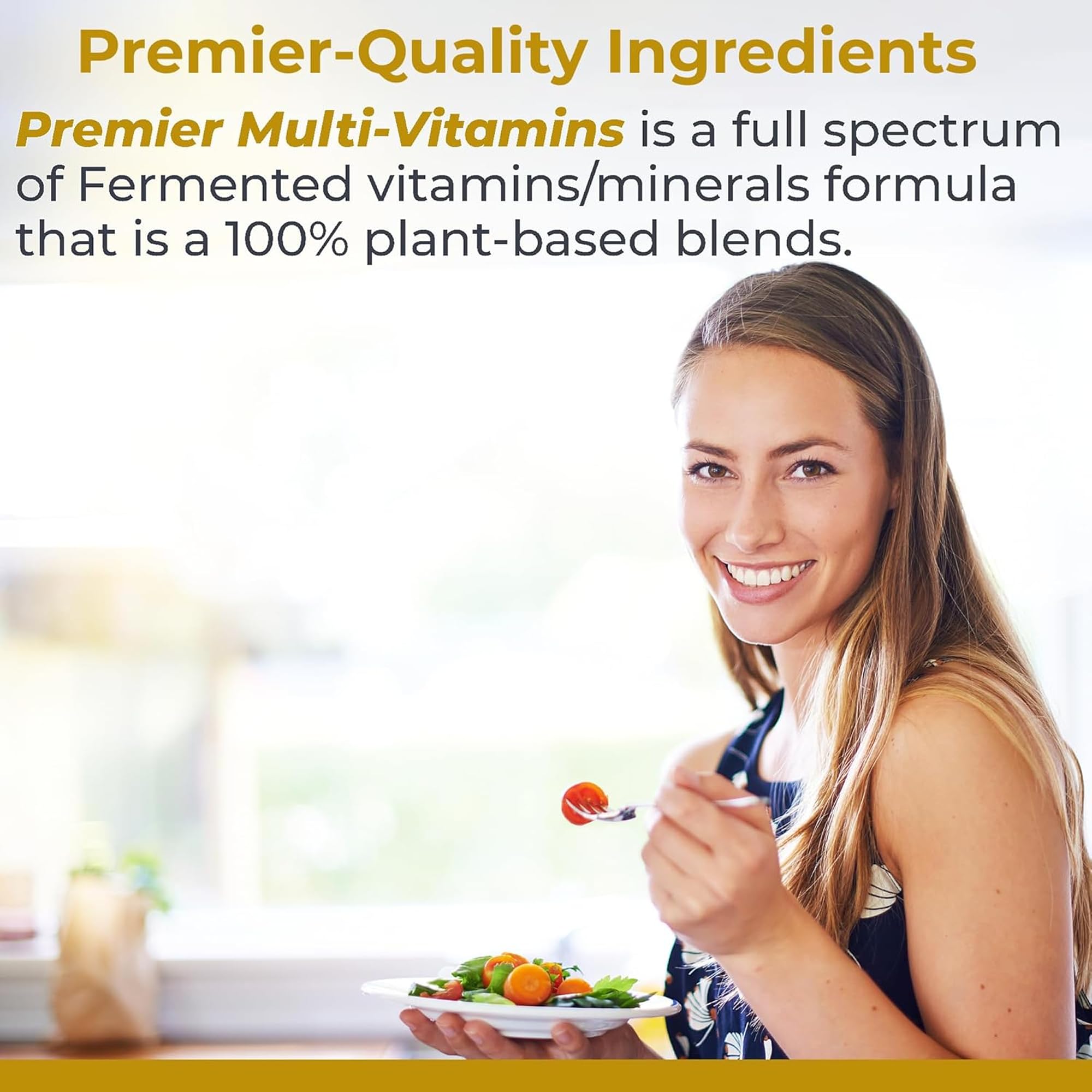 Premier Research Labs Multi-Vitamin : prébiotiques et postbiotiques pour un soutien intestinal.