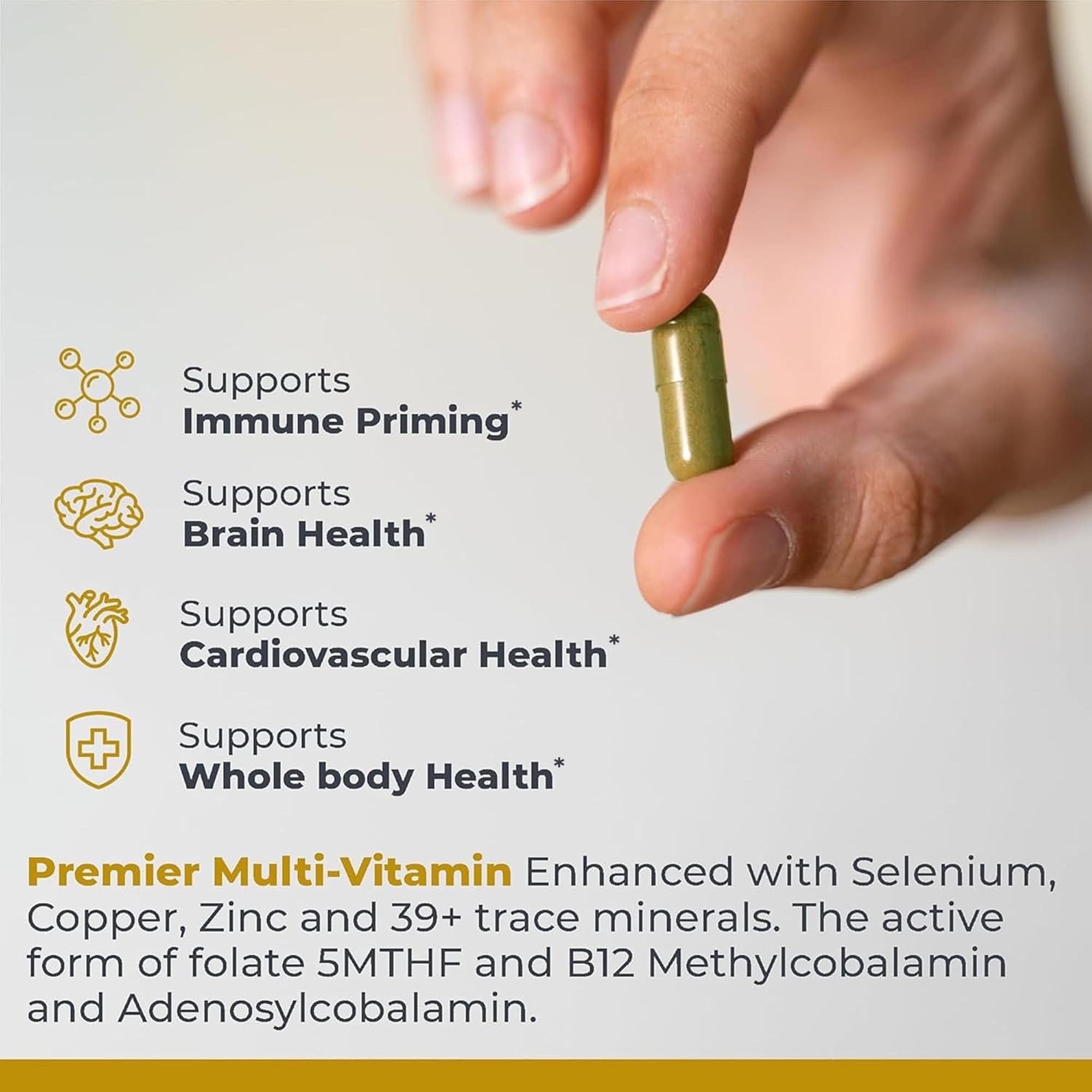 Premier Research Labs Multi-Vitamin : sans gluten et sans soja pour votre régime.
