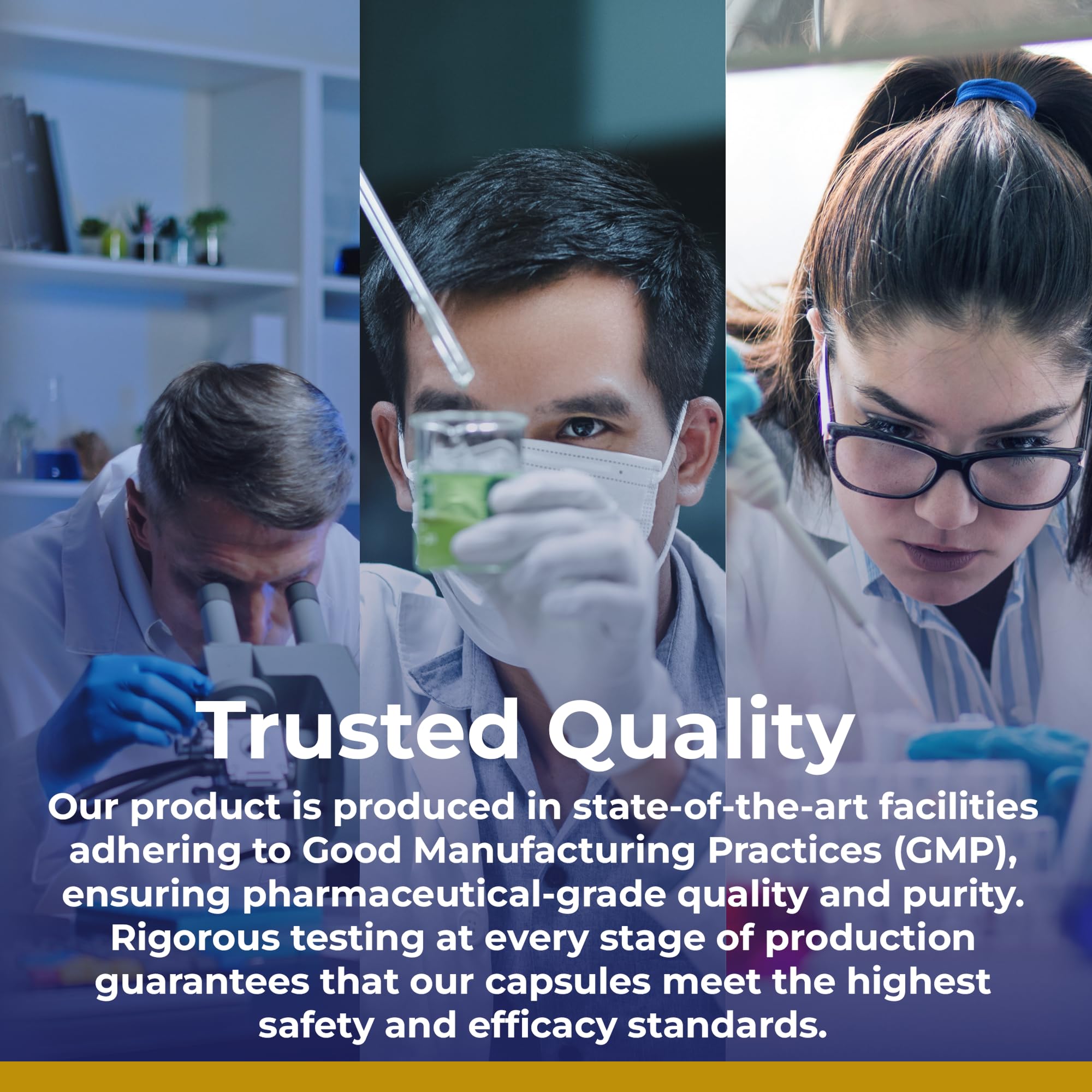 Premier Research Labs emballage sans gluten et capsules faciles à prendre.