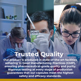 Premier Research Labs emballage sans gluten et capsules faciles à prendre.