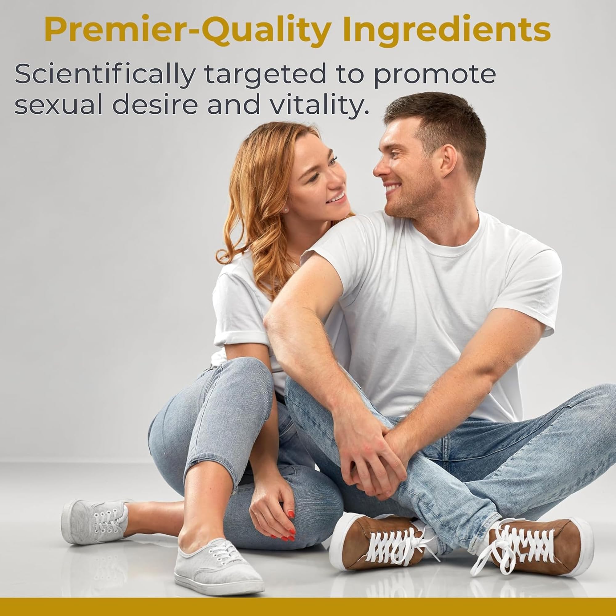 Étiquetage Premier Research Labs Testosterone Premium sur l'emballage, informations claires