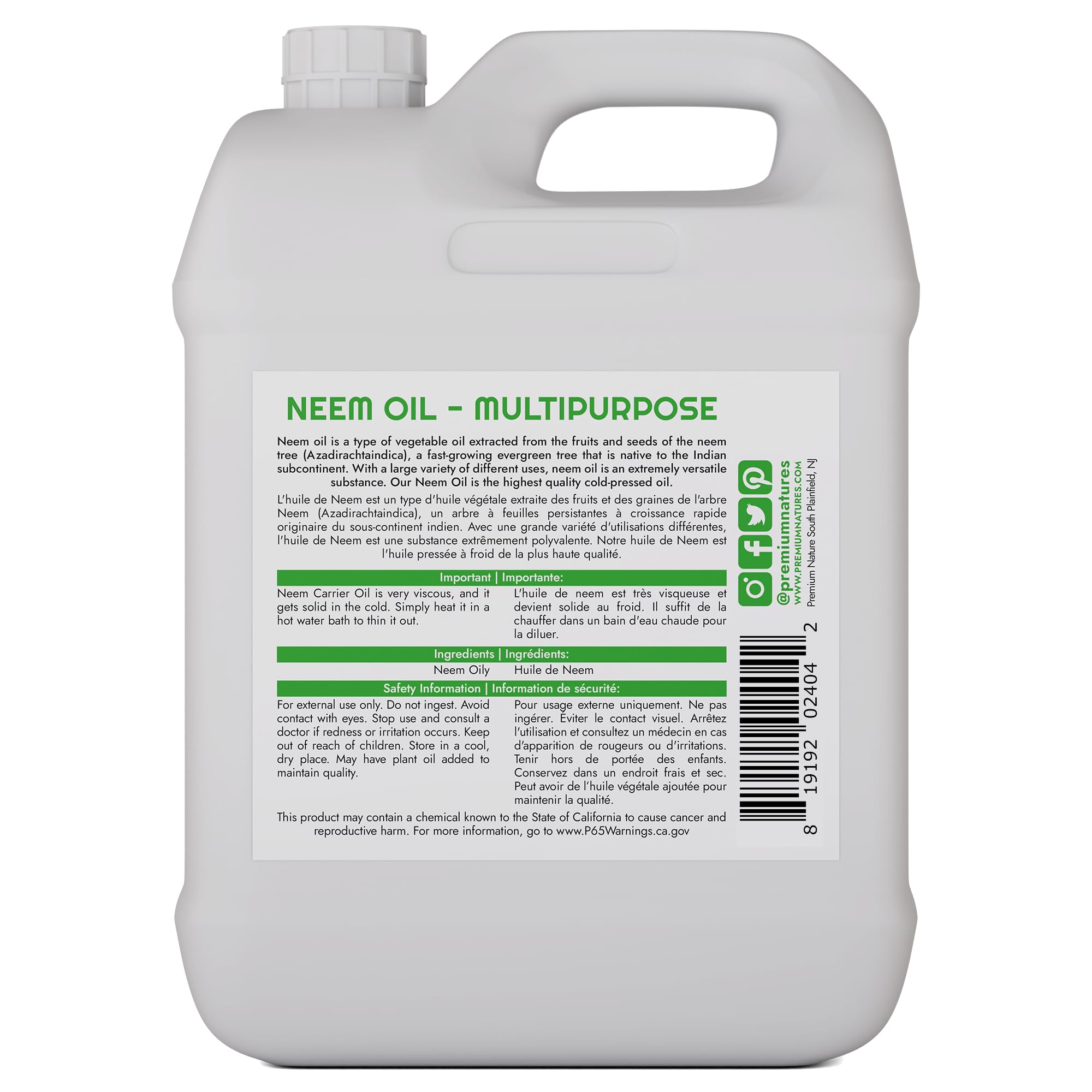 Huile neem Premium Nature pour peau sèche et soin capillaire nourrissant