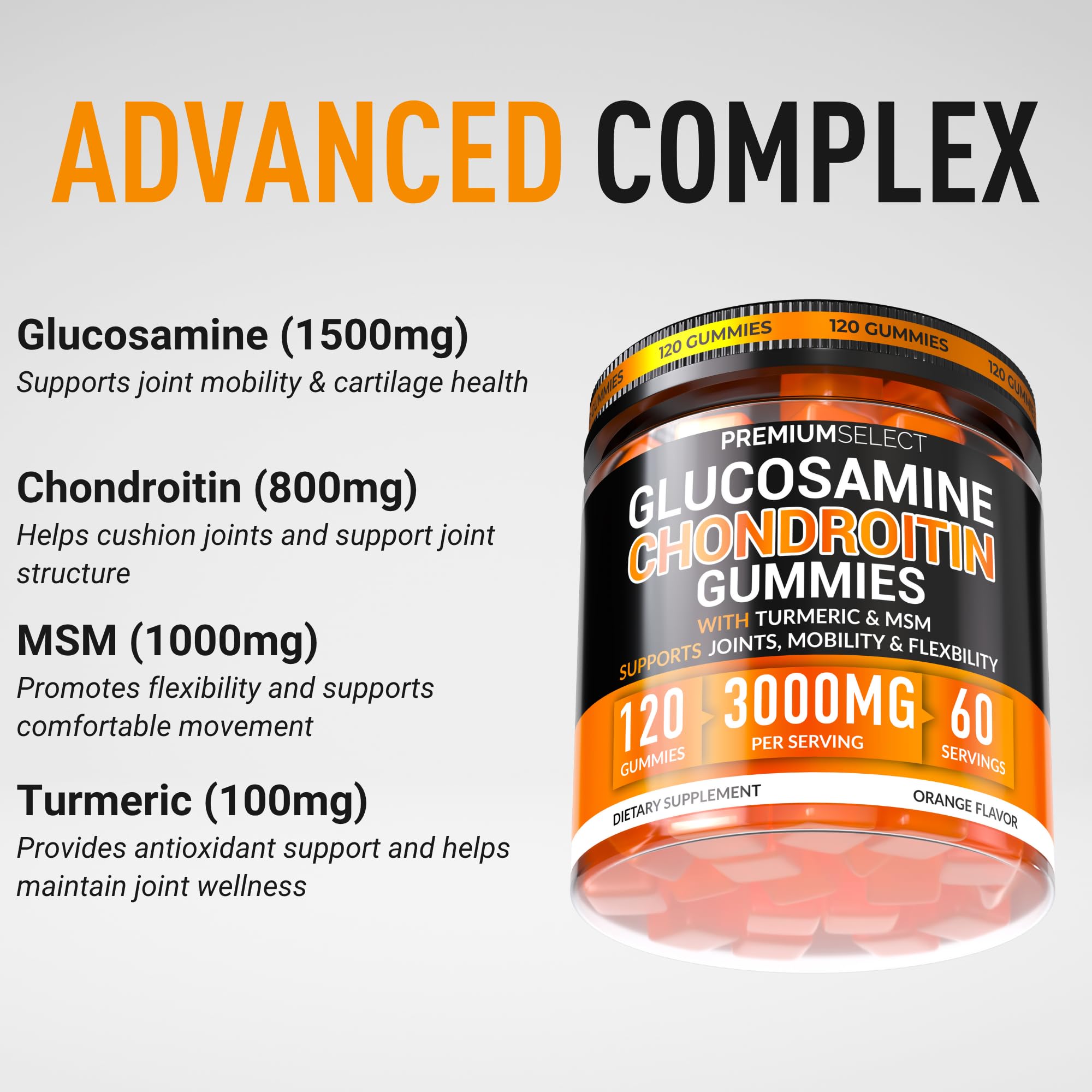 Étiquette Premium Select Nutrition sur l’emballage, ingrédients et usages possibles.