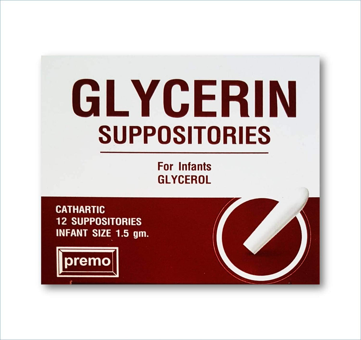 Premo glycérine suppositoires – nouvelle présentation, utilisation aisée pour bébé.