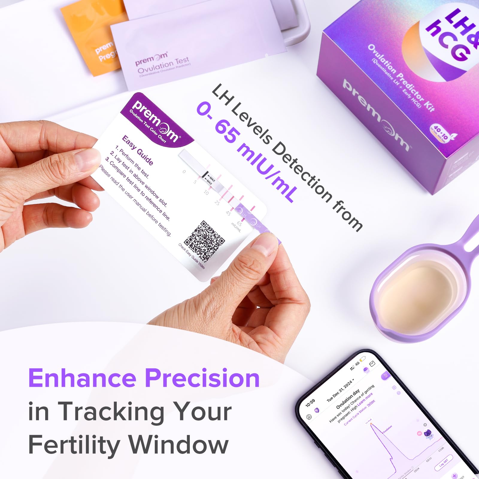 Premom application suivi du cycle numérique avec tracé LH