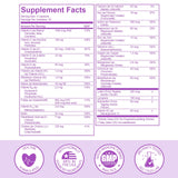 Premom ingrédients 27 nutriments, couverture nutritionnelle complète pour maman et bébé.