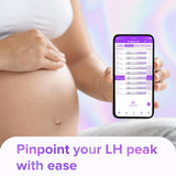Premom : lecteur numérique d’ovulation, suivi clair via l’application pour suivre votre cycle.