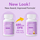 Formule Premom Prenatal sans colorants artificiels ni allergènes courants.