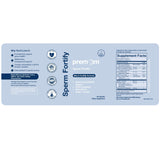 Acétyl-L-Carnitine dans Premom Sperm Fortify pour la vitalité masculine.