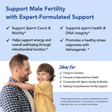 CoQ10 (ubiquinol) dans Premom Sperm Fortify pour énergie et vitalité potentielle.