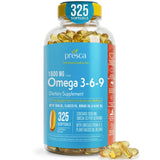 Presca Oméga 3-6-9 bouteille: soutien quotidien à la nutrition et au bien-être.