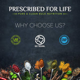 Certification biologique et absence d’additifs pour Prescribed For Life charbon activé coco