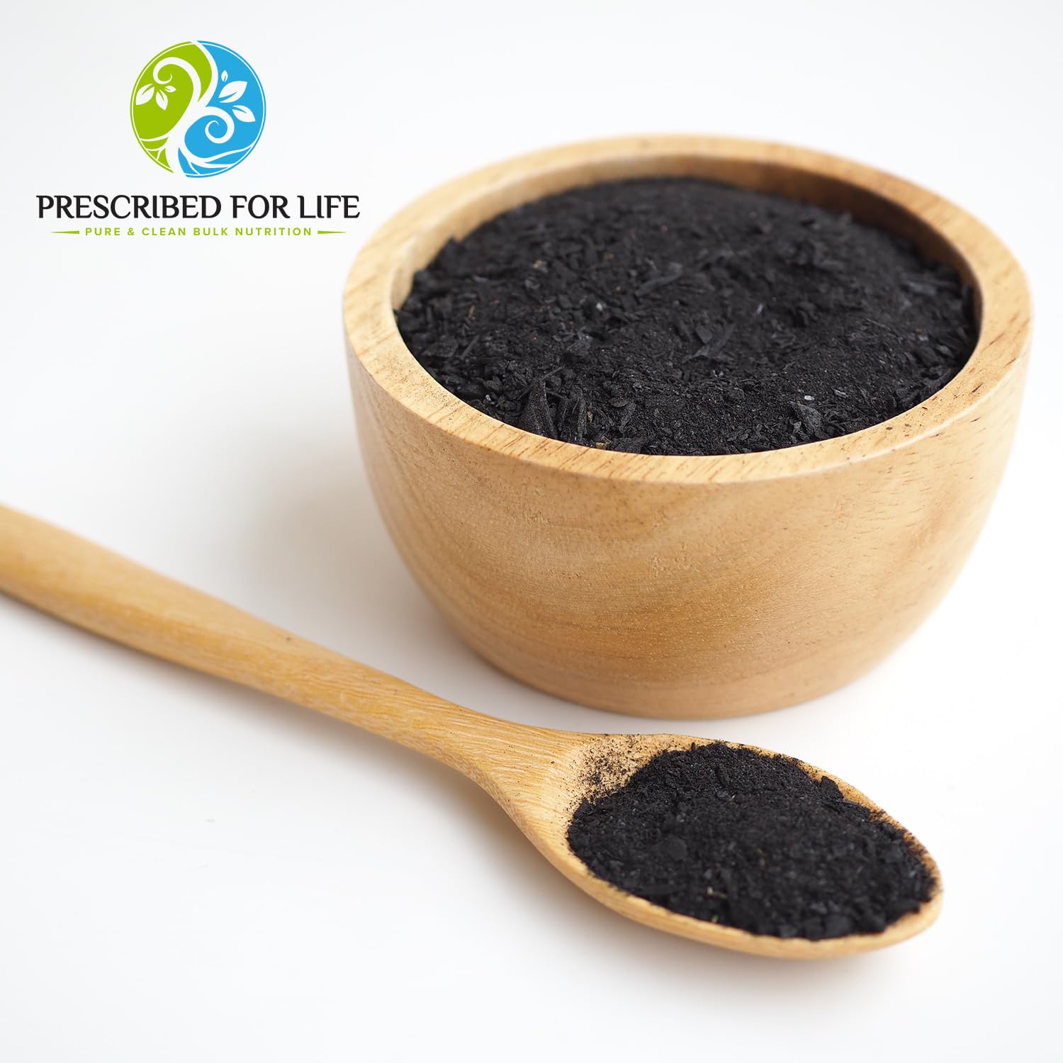 Charbon activé Prescribed For Life, poudre ultra-fin prête à mélanger en recettes