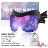 PrettyCare tissu doux du masque-sommeil 3D offre confort sur peau.