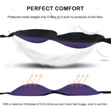PrettyCare masque 3D, pont nasal relevé pour un ajustement sans pression.