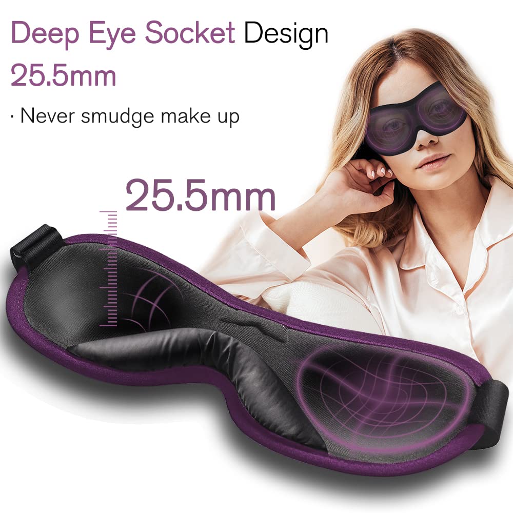 PrettyCare masque-yeux-3d-sommeil-confort offre espace pour les yeux et le maquillage