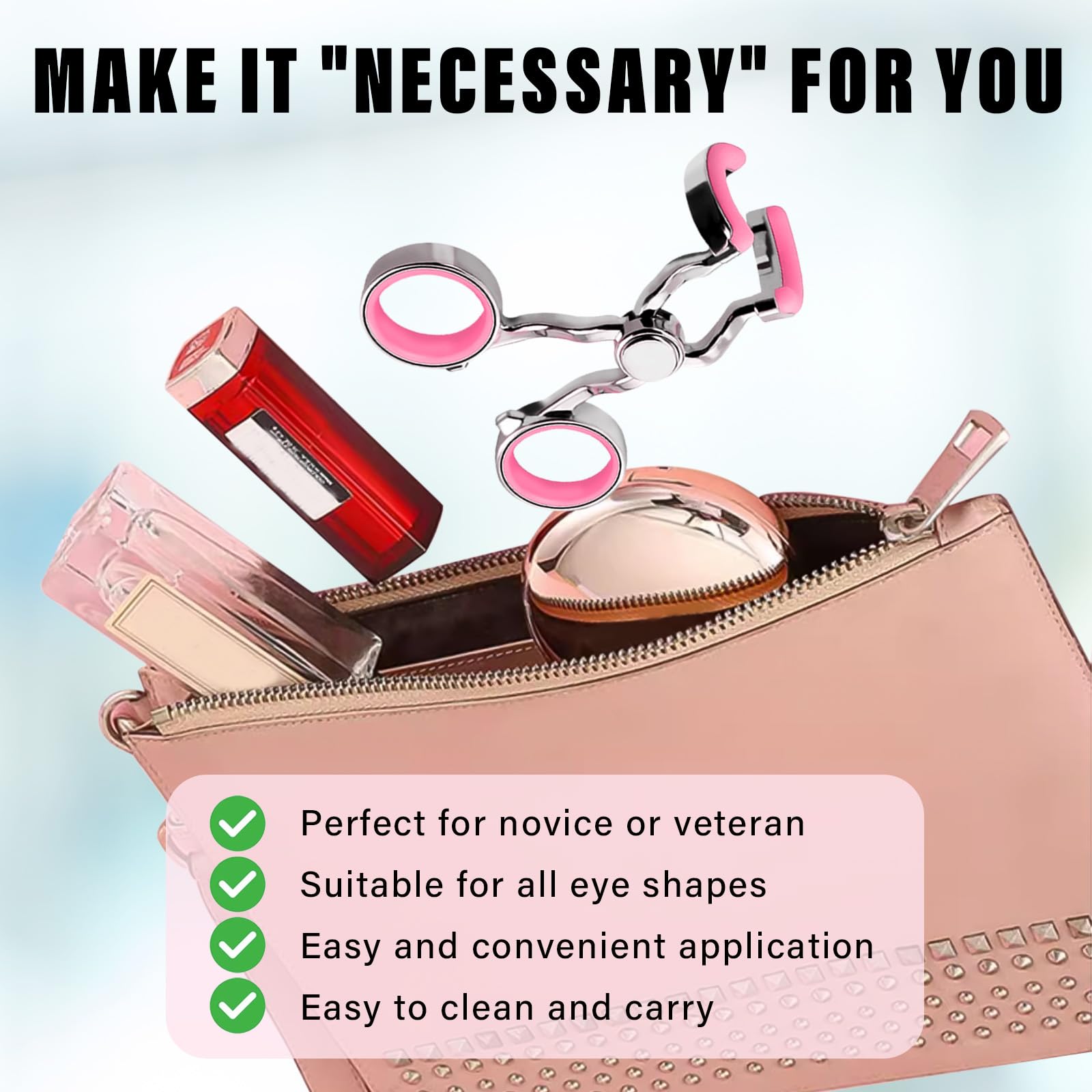 Prettypum design ergonomique rose facilitant l'hygiène