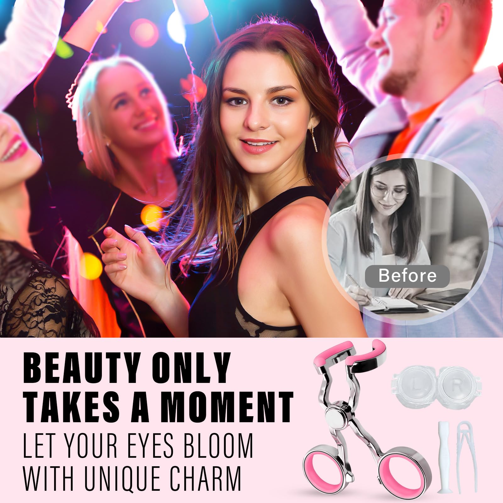 Prettypum pince lentilles silicone doux pour retrait facile