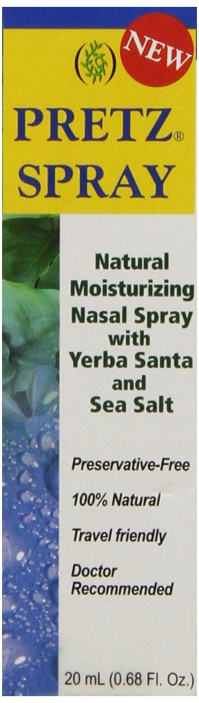 Pretz pulvérisateur nasal hydratant dans sa petite bouteille pratique pour l'hydratation.