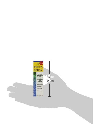 Utilisation quotidienne de Pretz pulvérisateur nasal, format pratique non aérosol.