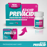 Prevacid 24HR boîte, notice et usage clair.
