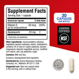 Vitamine D3 associée à Prevagen Extra Strength pour le quotidien.