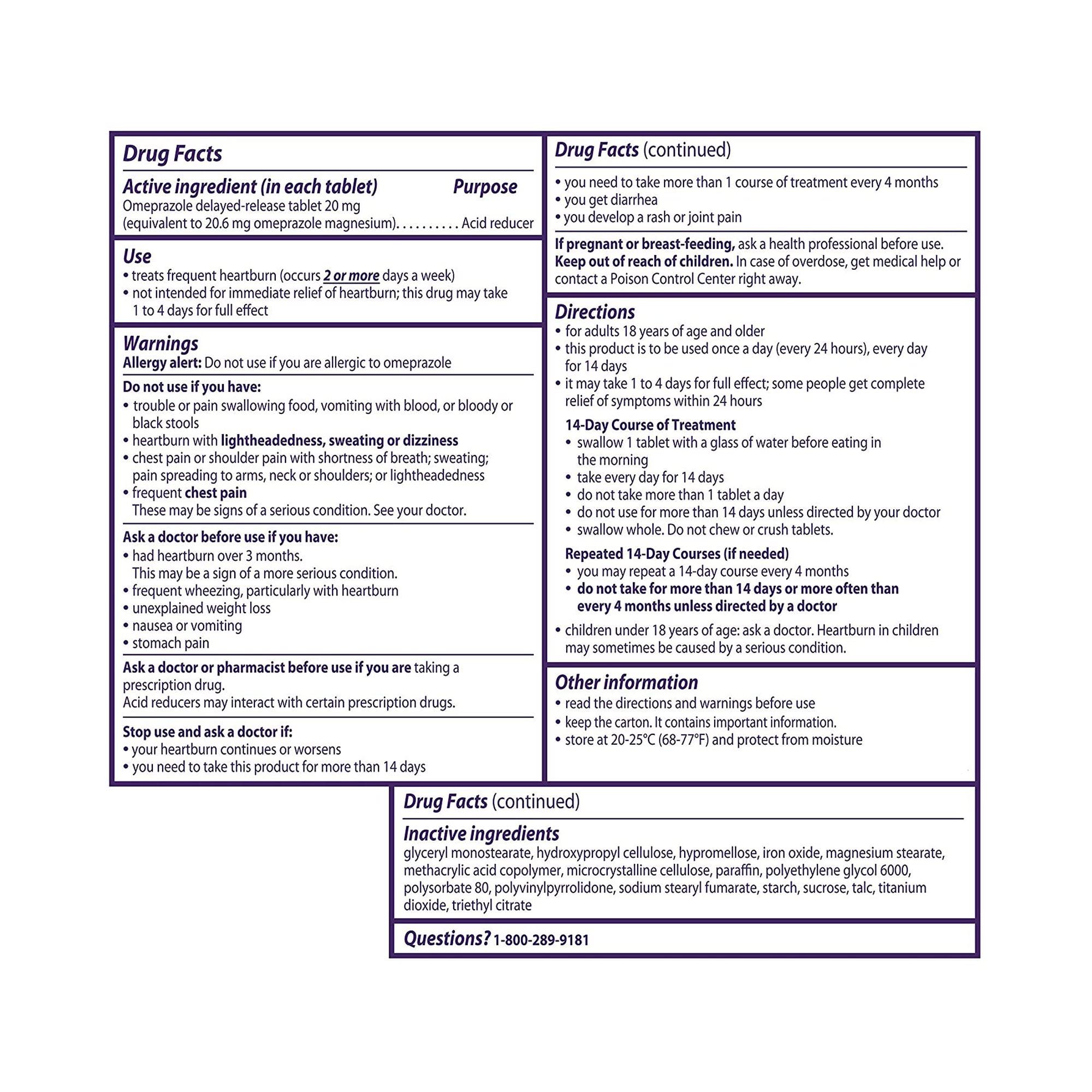 Prilosec: bouteille de tablettes 20 mg pour un dosage pratique.